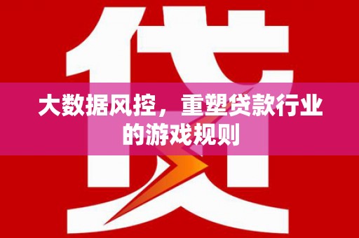 龙泉驿大数据风控，重塑贷款行业的游戏规则
