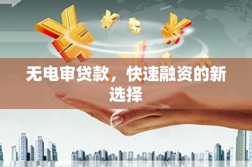 龙泉驿无电审贷款，快速融资的新选择