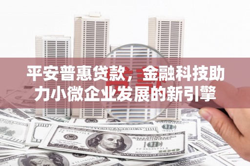 龙泉驿平安普惠贷款，金融科技助力小微企业发展的新引擎