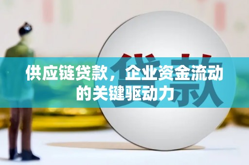 龙泉驿供应链贷款，企业资金流动的关键驱动力