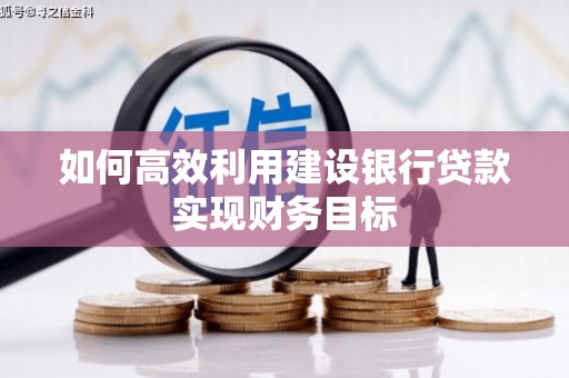 龙泉驿如何高效利用建设银行贷款实现财务目标
