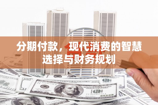 龙泉驿分期付款，现代消费的智慧选择与财务规划