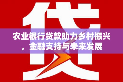 龙泉驿农业银行贷款助力乡村振兴，金融支持与未来发展