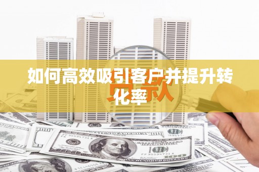 龙泉驿如何高效吸引客户并提升转化率