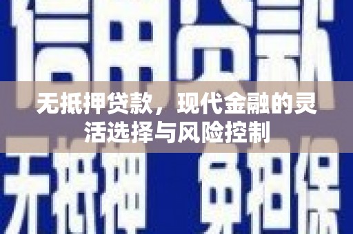 龙泉驿无抵押贷款，现代金融的灵活选择与风险控制