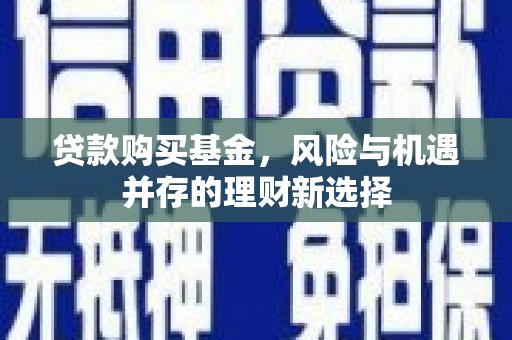 龙泉驿贷款购买基金，风险与机遇并存的理财新选择