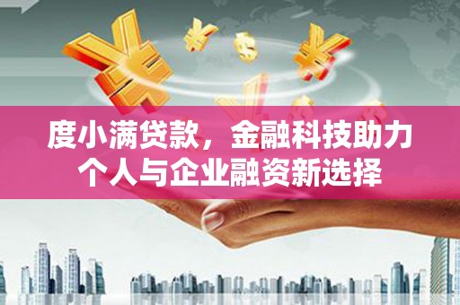 龙泉驿度小满贷款，金融科技助力个人与企业融资新选择