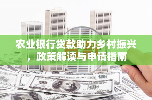 龙泉驿农业银行贷款助力乡村振兴，政策解读与申请指南