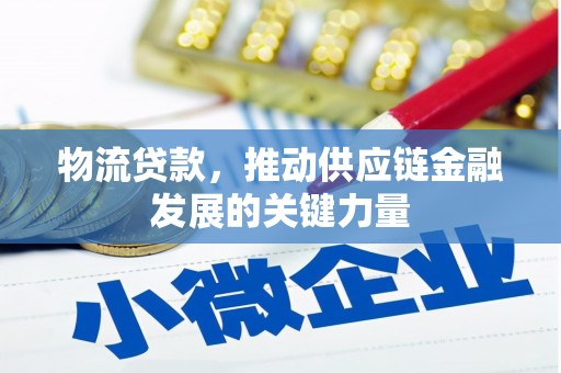 龙泉驿物流贷款，推动供应链金融发展的关键力量