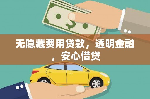 龙泉驿无隐藏费用贷款，透明金融，安心借贷