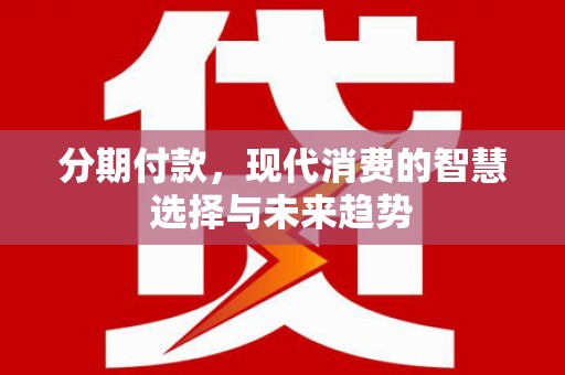 龙泉驿分期付款，现代消费的智慧选择与未来趋势
