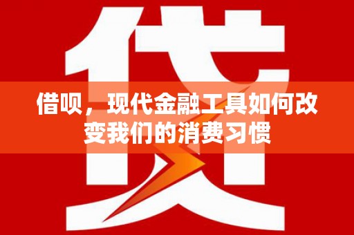 龙泉驿借呗，现代金融工具如何改变我们的消费习惯