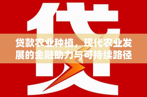 龙泉驿贷款农业种植，现代农业发展的金融助力与可持续路径
