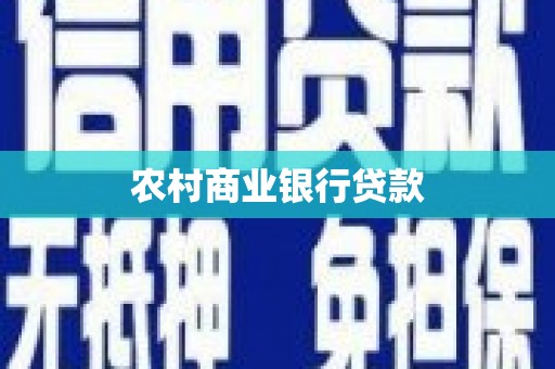 龙泉驿农村商业银行贷款