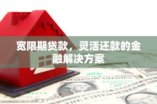 龙泉驿宽限期贷款，灵活还款的金融解决方案
