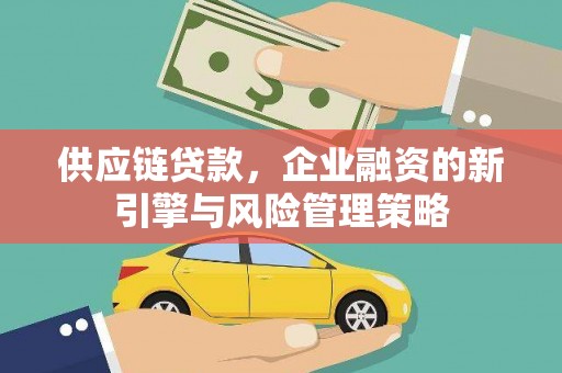 龙泉驿供应链贷款，企业融资的新引擎与风险管理策略