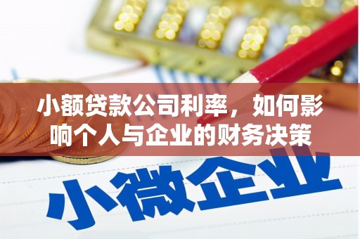 龙泉驿小额贷款公司利率，如何影响个人与企业的财务决策