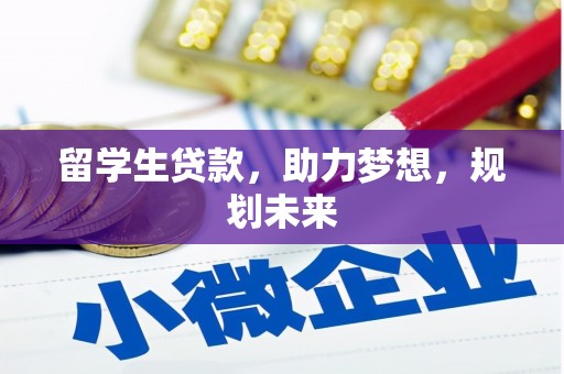 龙泉驿留学生贷款，助力梦想，规划未来