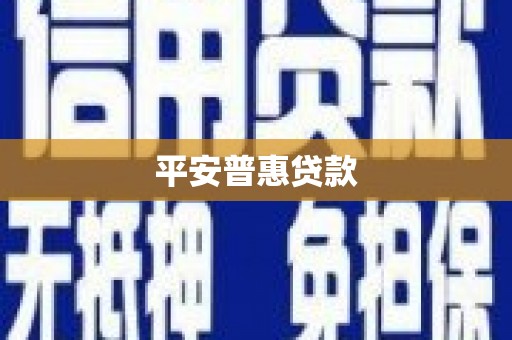 龙泉驿平安普惠贷款