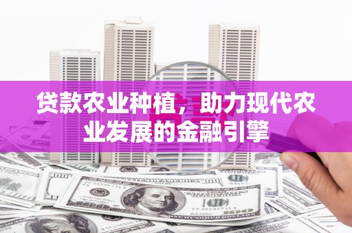 龙泉驿贷款农业种植，助力现代农业发展的金融引擎