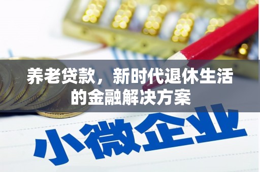 龙泉驿养老贷款，新时代退休生活的金融解决方案