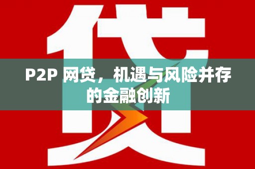 龙泉驿P2P 网贷，机遇与风险并存的金融创新