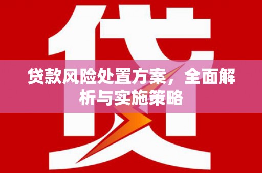 龙泉驿贷款风险处置方案，全面解析与实施策略