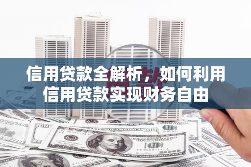 龙泉驿信用贷款全解析，如何利用信用贷款实现财务自由