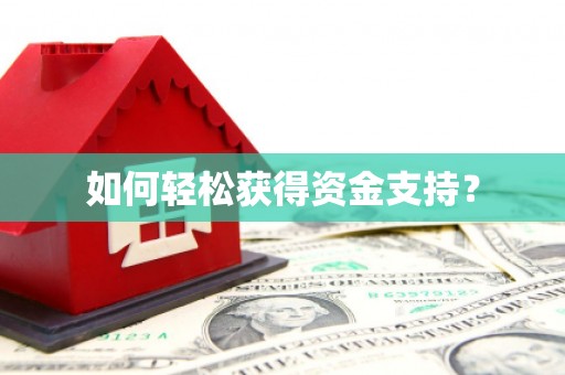 龙泉驿如何轻松获得资金支持？