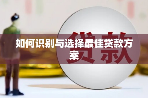 龙泉驿如何识别与选择最佳贷款方案