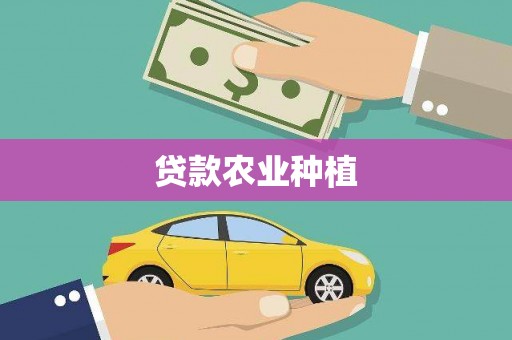 龙泉驿贷款农业种植